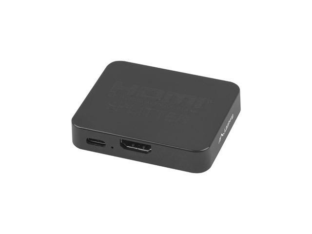 Splitter Video Lanberg HDMI - 2x HDMI 4K + Port USB-C czarny