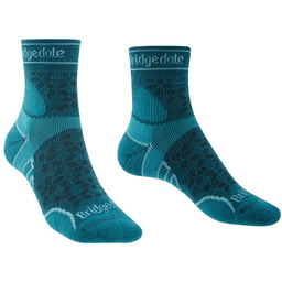 Bridgedale Skarpety damskie Trail Run Lightweight T2 Merino Sport 3/4 Crew Teal