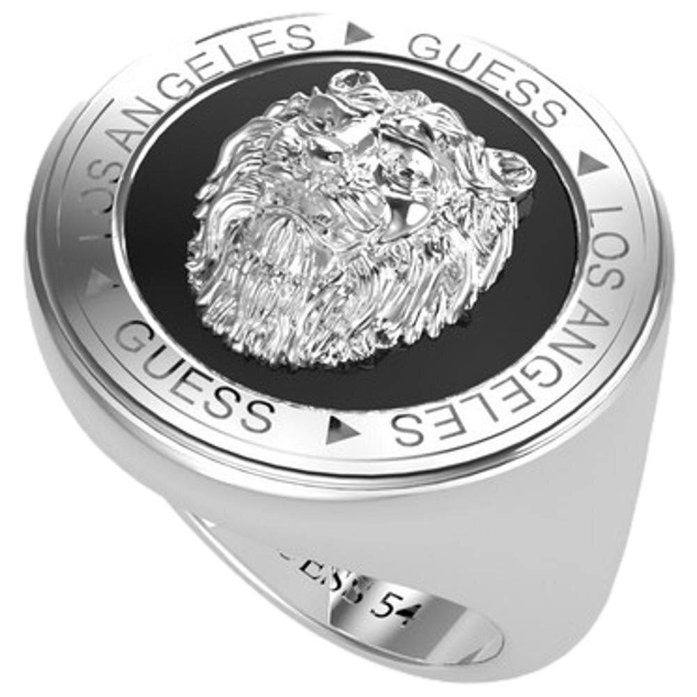 Biżuteria GUESS JUMR01315JWS. Pierścionek, Kolor szary. Mężczyzna.
