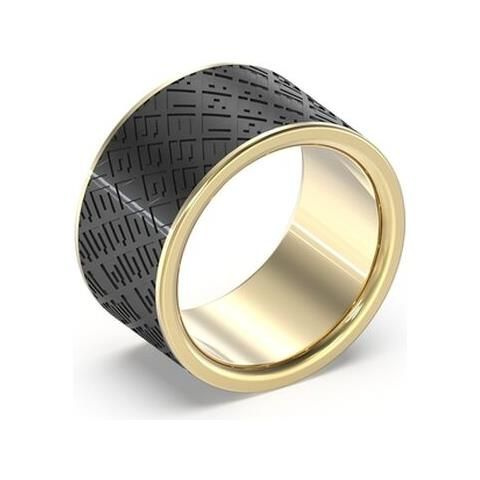 Biżuteria GUESS JUMR0226JWYG. Pierścionek, Kolor czarny. Mężczyzna.