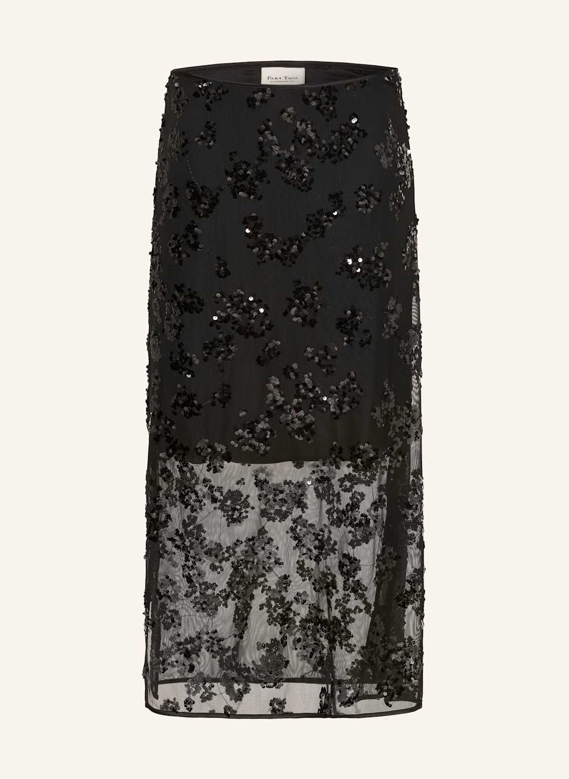 Part Two Spódnica Vivikapw Z Cekinami schwarz