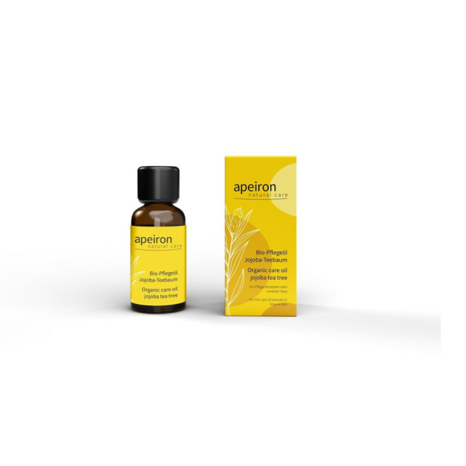 Organiczny olejek pielęgnacyjny z drzewa herbacianego i jojoba, 30 ml, Apeiron