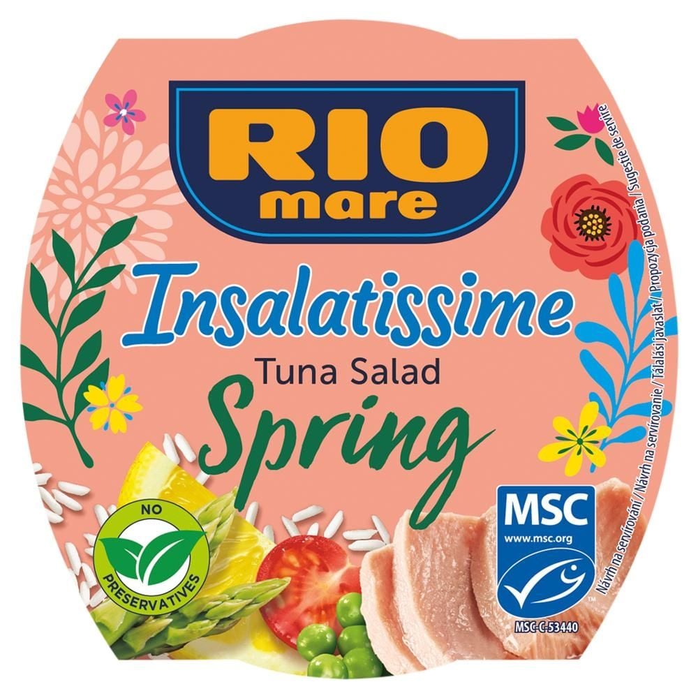 Rio Mare Insalatissime Spring Gotowe danie z warzyw i tuńczyka 160 g