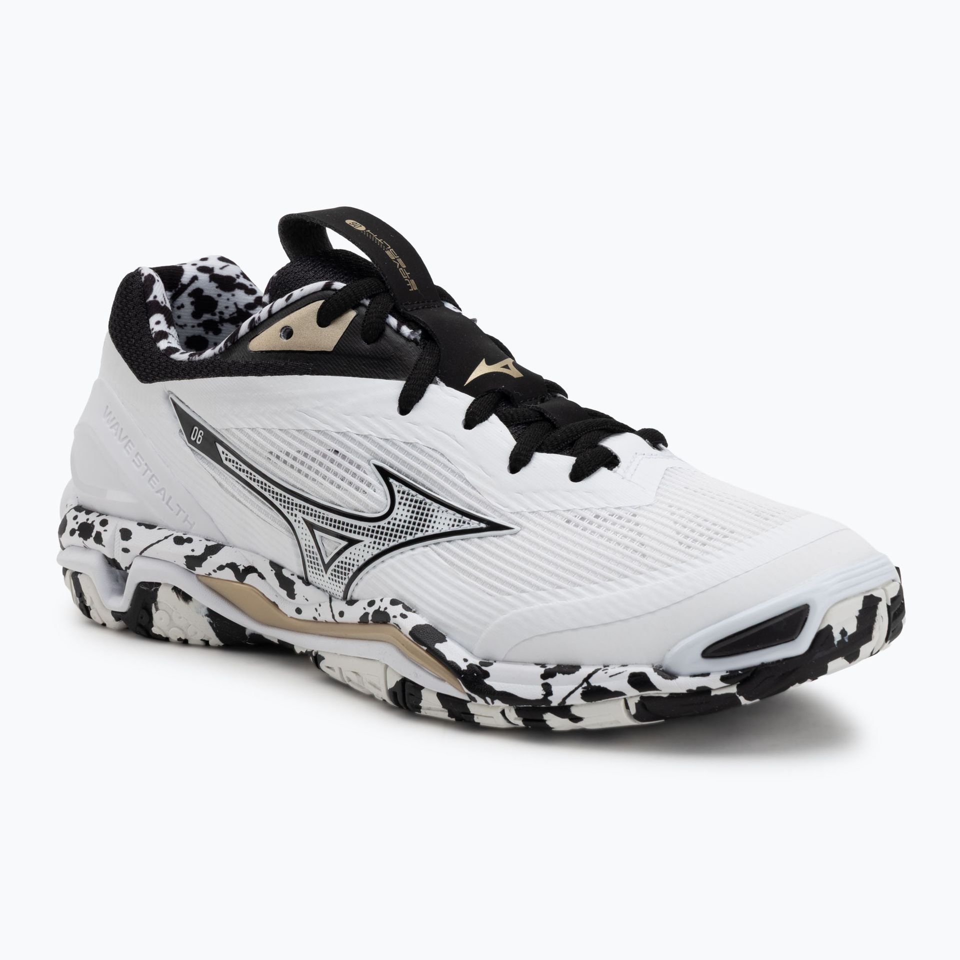 Buty do piłki ręcznej Mizuno Wave Stealth 6 white/black/ge gold WYSYŁKA W 24H 30 DNI NA ZWROT