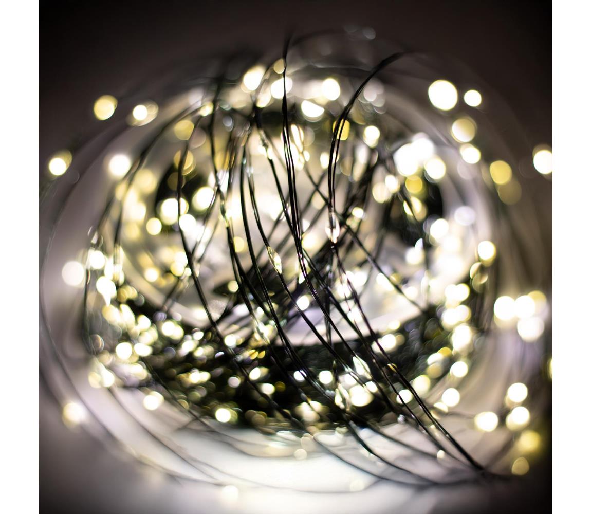 Zewnętrzny łańcuch świąteczny LED 1500xLED/230V 8 trybów 153 m IP44 ciepła biel + pilot