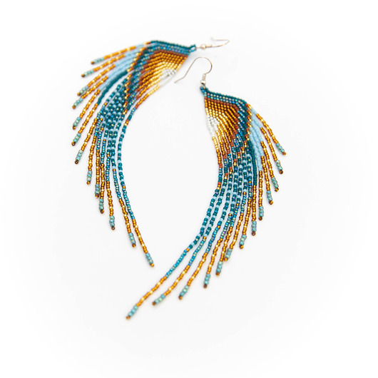 Kolczyki skrzydła zimorodka