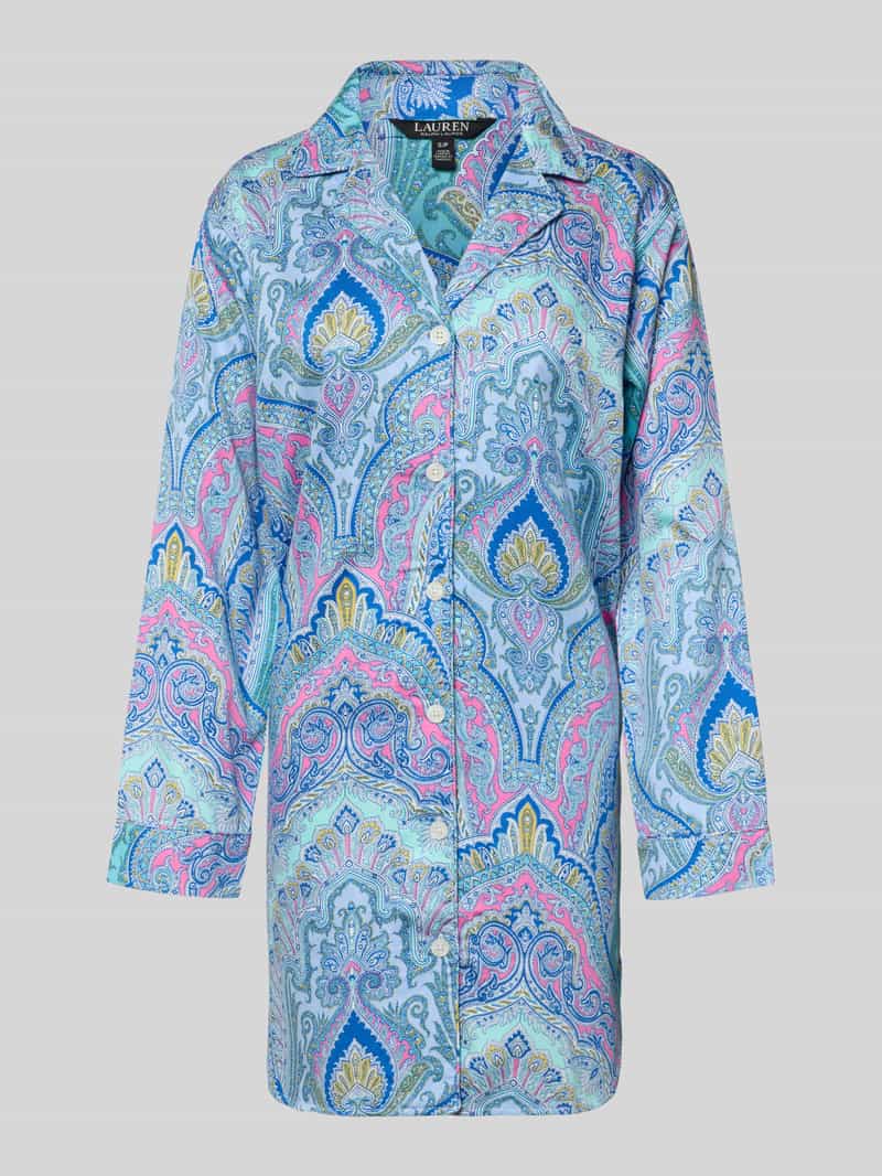 Koszula nocna o kroju relaxed fit z dodatkiem wiskozy model ‘Notch’