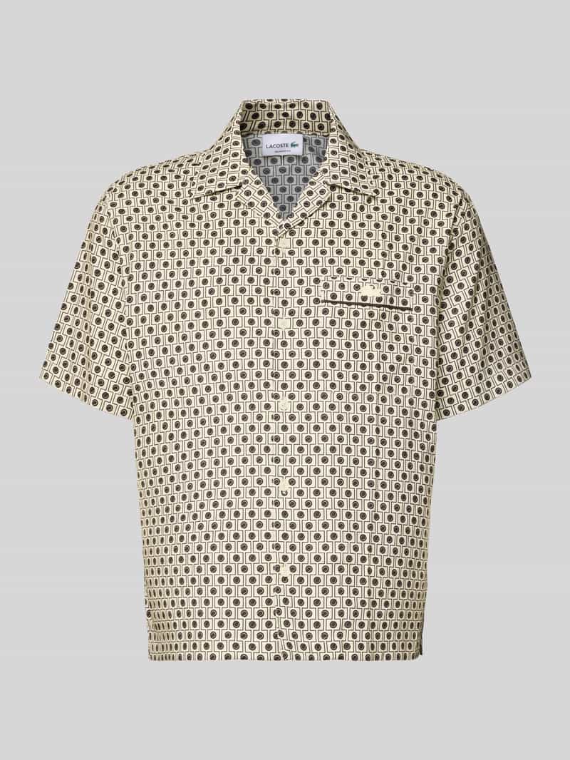 Koszula casualowa o kroju relaxed fit z mieszanki bawełny i wiskozy