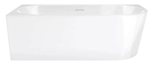 Corsan Wanna narożna INTERO LEWA 140x70 z PRZELEWEM SZCZELINOWYM i korkiem KLIK-KLAK kolor CHROM V230SLCH -