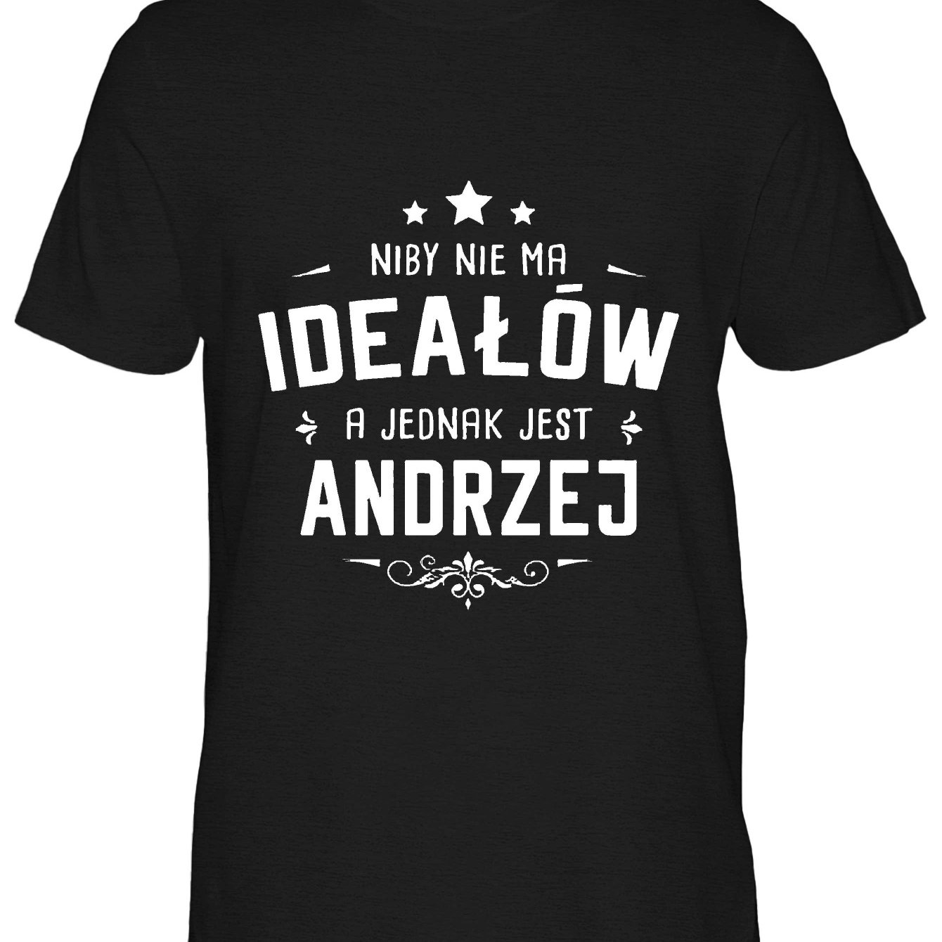 TEMU Męska Koszulka z Polskim Napisem - Beżowa, Tekst 