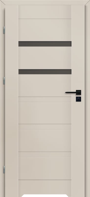 Artens Drzwi wewnętrzne łazienkowe z podcięciem wentylacyjnym 90 lewe Elmo Nero kaszmir