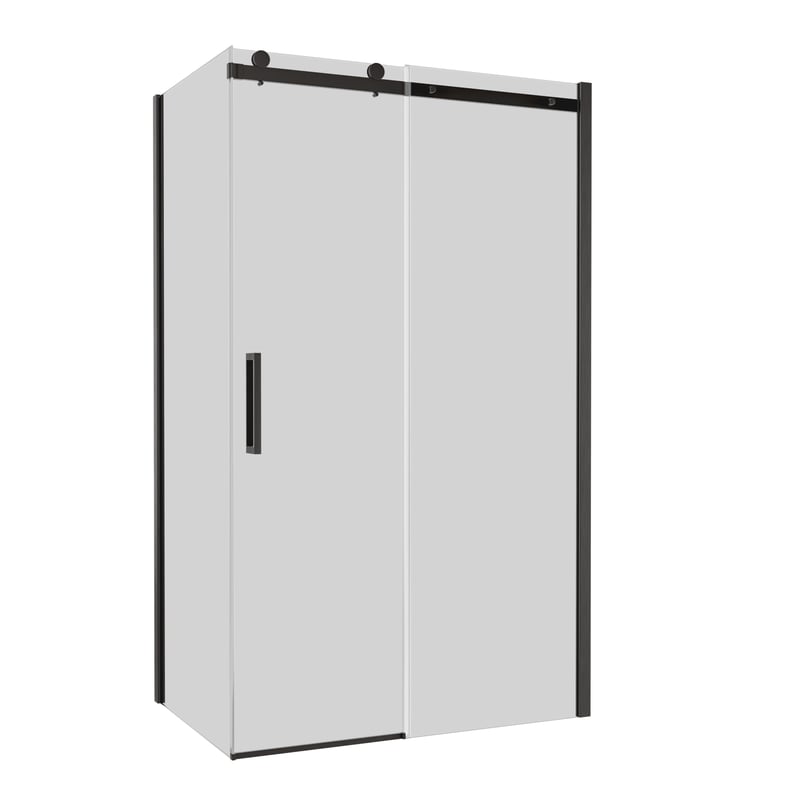 Kabina prysznicowa Laurena 140x90x200cm szkło dymione profil szary mat Wellneo