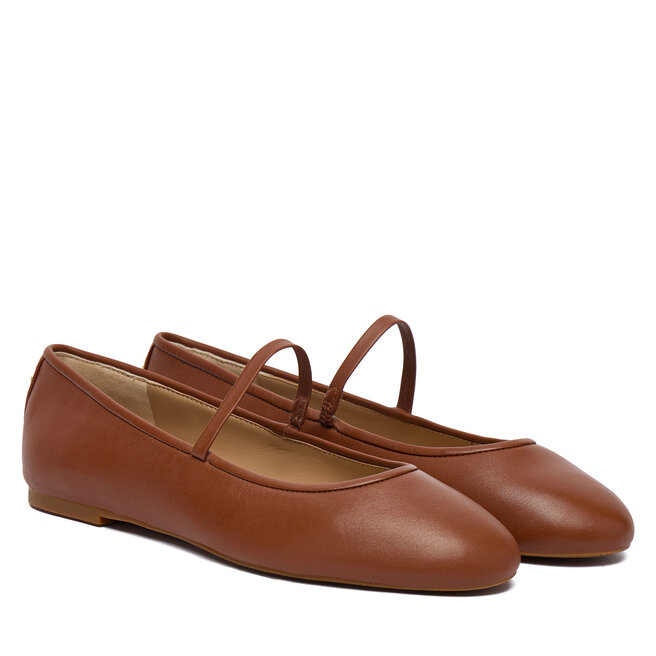 Baleriny LAUREN RALPH LAUREN 802977874002 Brązowy