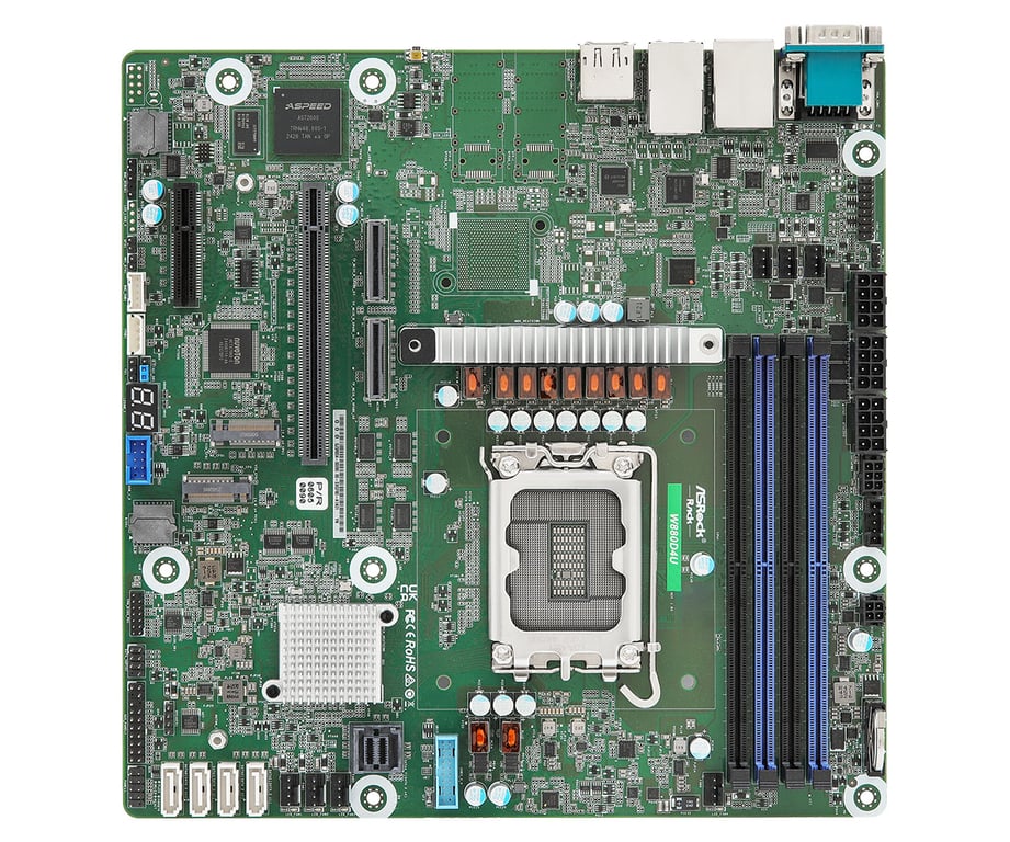 Asrock W880D4U płyta główna Intel W880 LGA 1851 (Socket V1) micro ATX