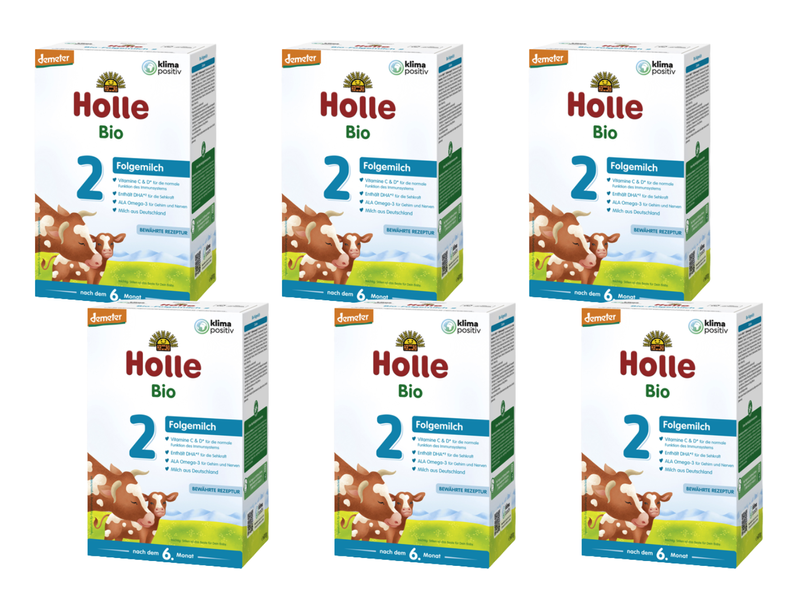 Holle mleko następne 2 BIO dla niemowląt powyżej 6 miesiąca życia ZESTAW 6 x 600 g