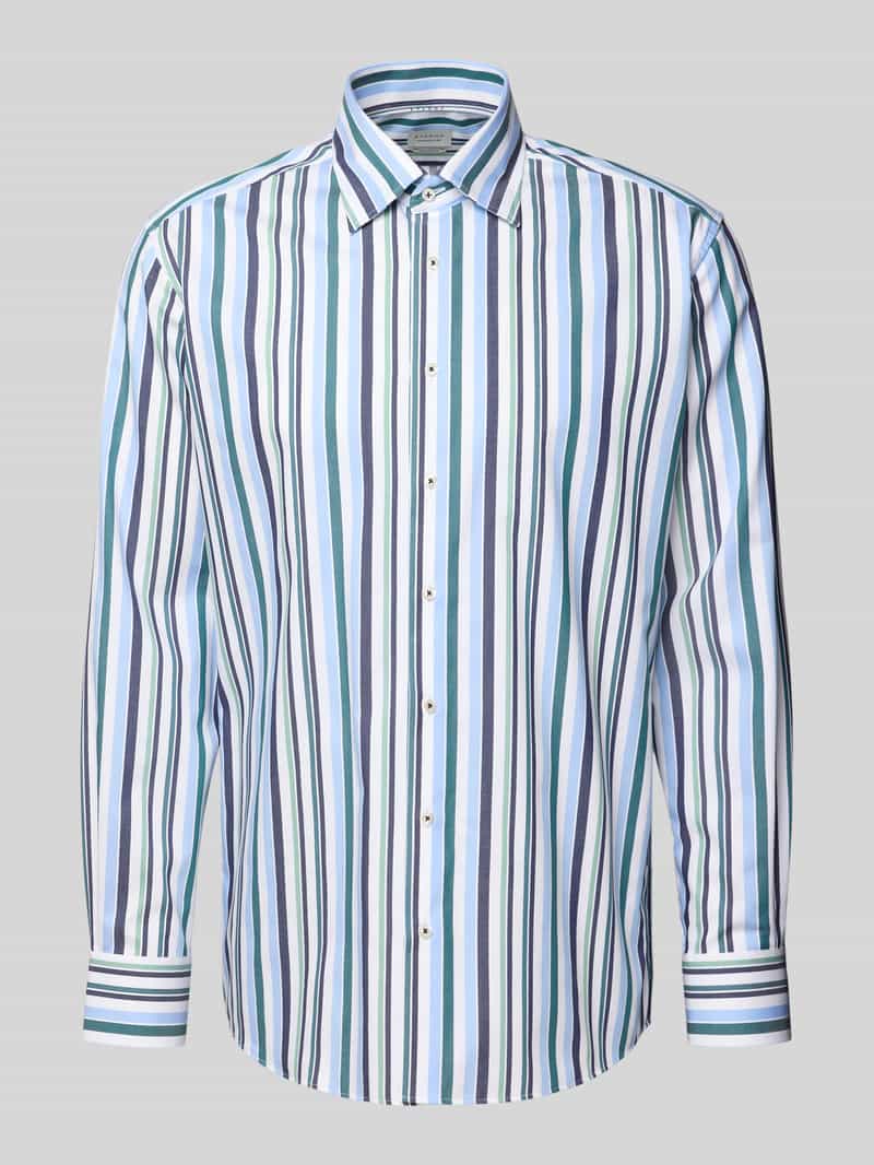 Koszula biznesowa o kroju regular fit z bawełny z kołnierzykiem typu kent