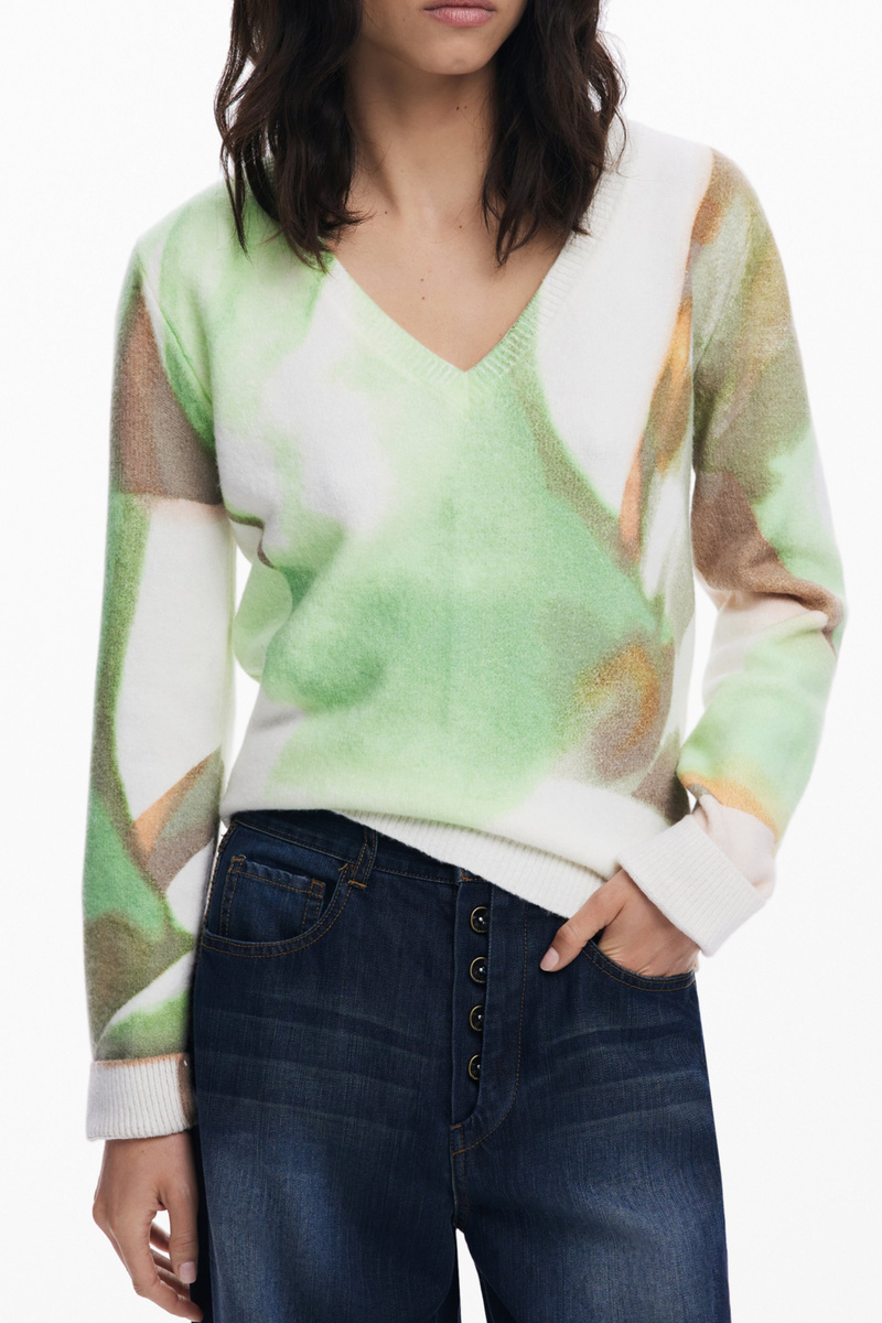 ZIELONY SWETER DAMSKI DESIGUAL