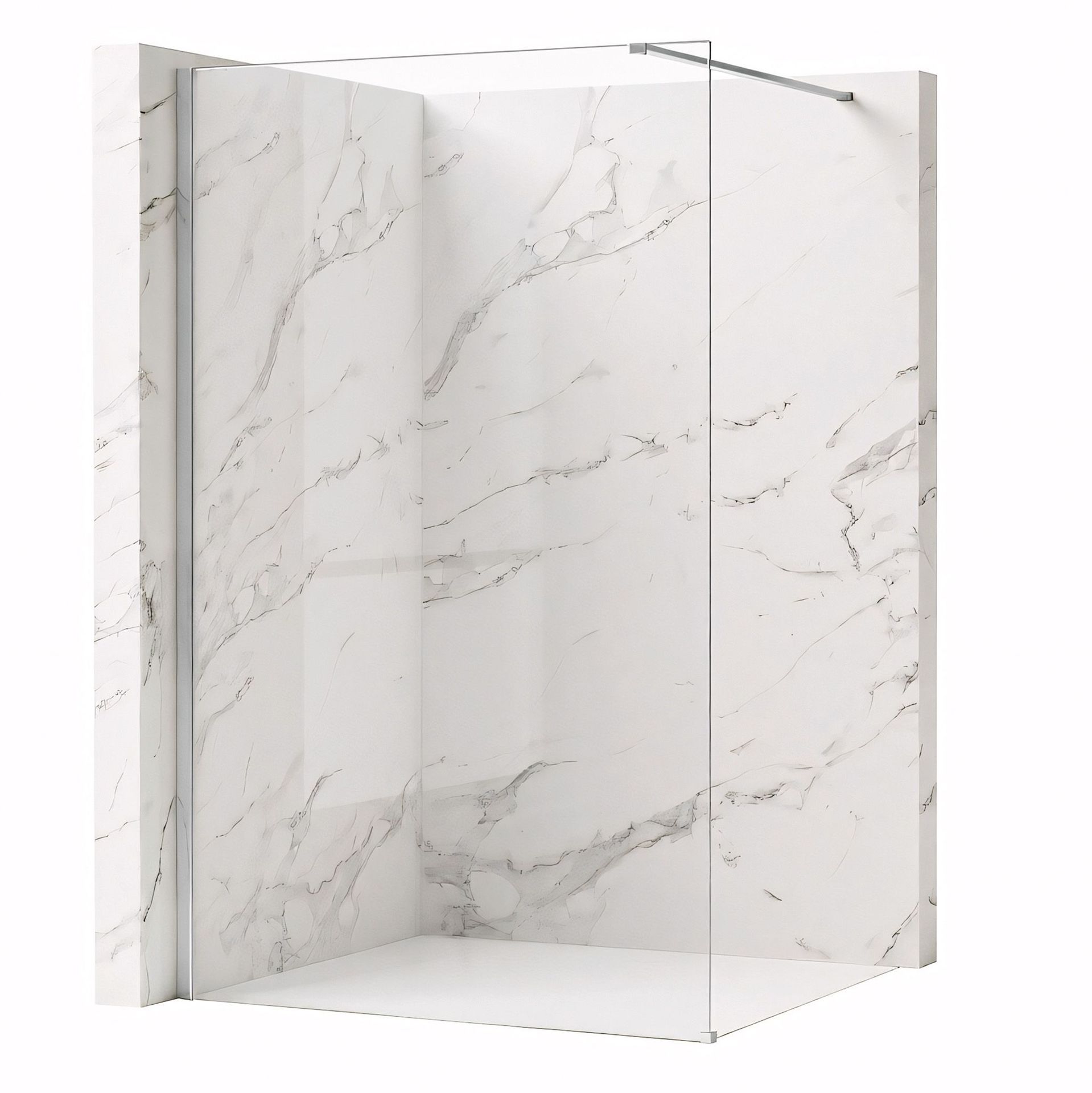 Rea Ścianka prysznicowa Rea Flexi Transparent / Chrome 90