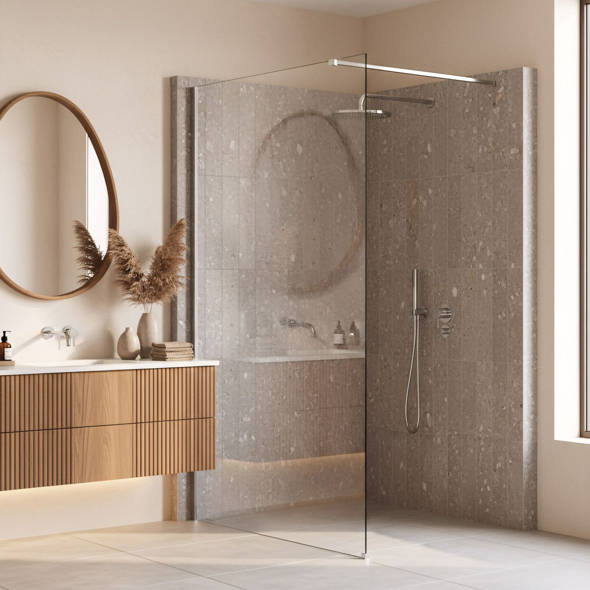 Rea Ścianka prysznicowa Rea Flexi Transparent / Chrome 120