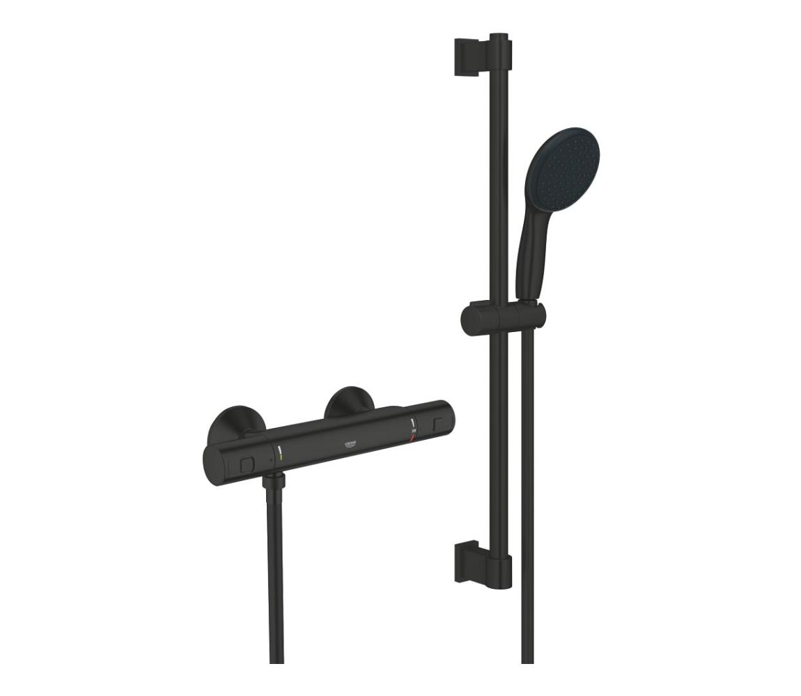 GROHE 345972431 -Termostatyczna bateria prysznicowa PRECISION START 12” 60 cm czarna