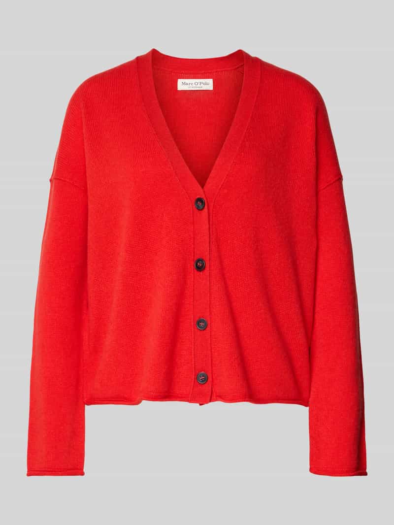 Kurtka z dzianiny o kroju oversized z czystej żywej wełny