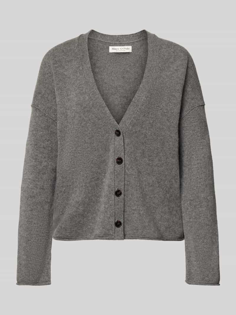 Kurtka z dzianiny o kroju oversized z czystej żywej wełny