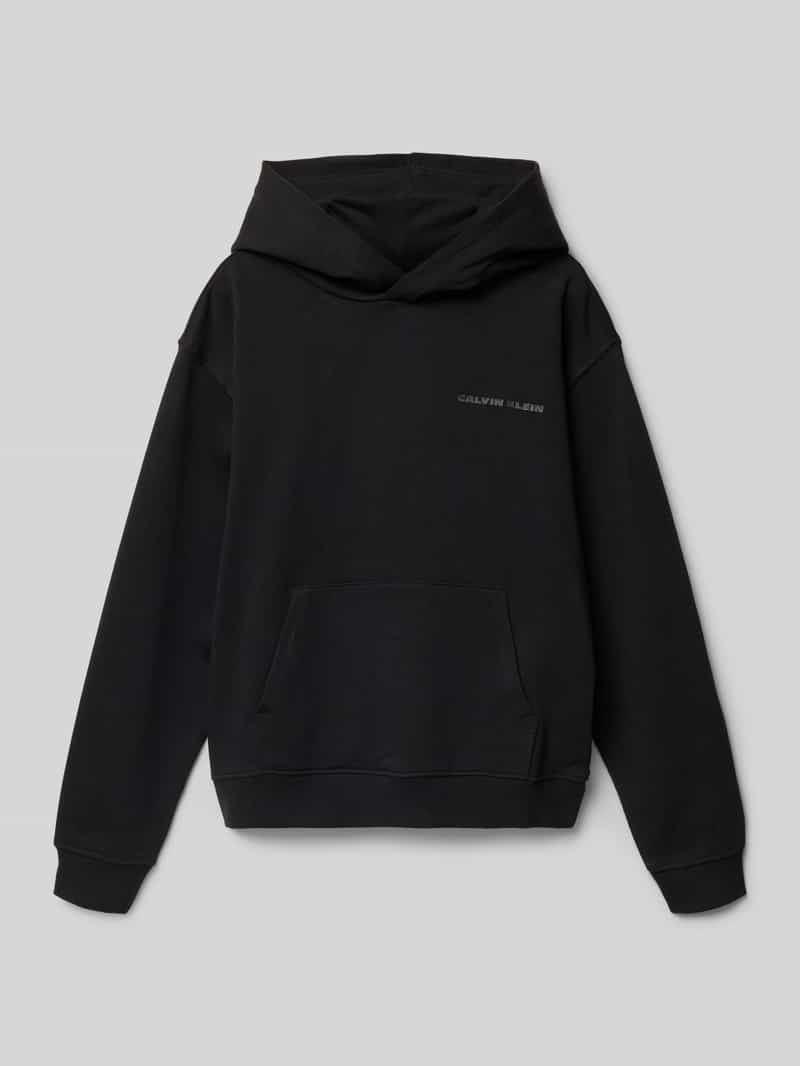 Bluza z kapturem o kroju relaxed fit z nadrukiem z logo