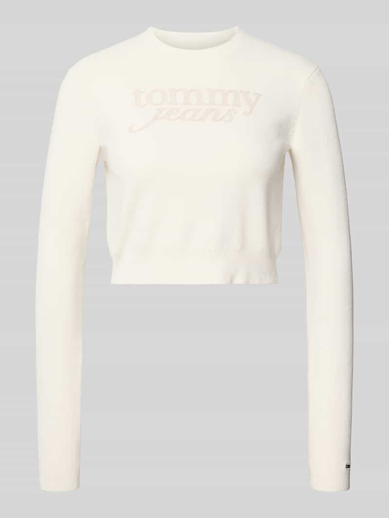 Sweter o kroju regular fit z wyhaftowanym logo