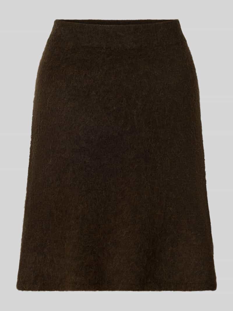 Spódnica mini z mieszanki wełny z dodatkiem wełny z alpaki model ‘LULU’