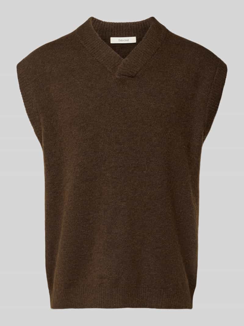 Bezrękawnik o kroju relaxed fit z dodatkiem wełny model ‘RAI’