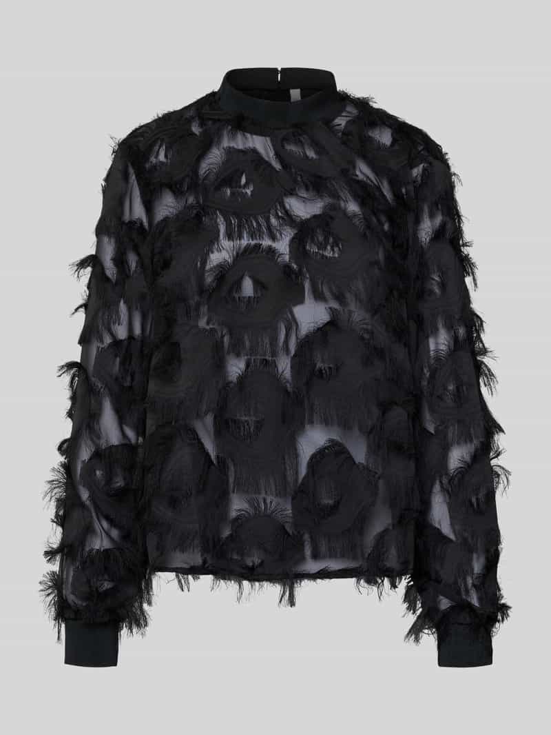 Bluzka półprzezroczysta z frędzlami model ‘DIO’