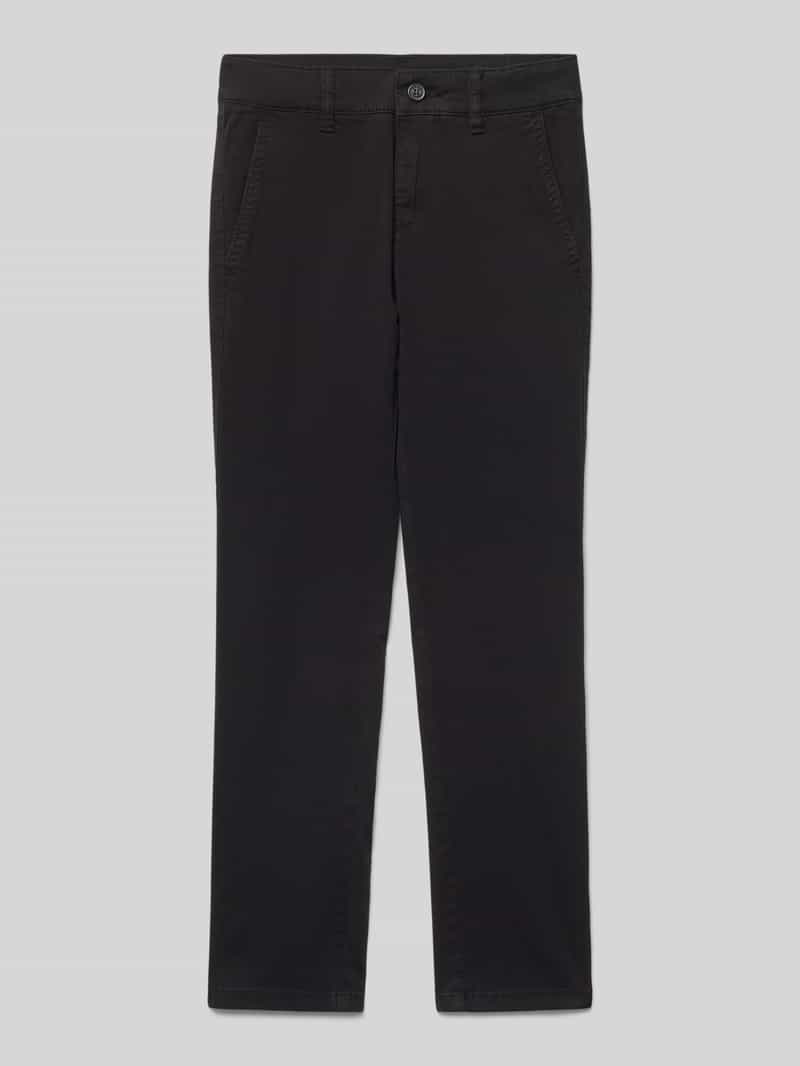 Chinosy o kroju regular fit z mieszanki bawełny model ‘PETE’