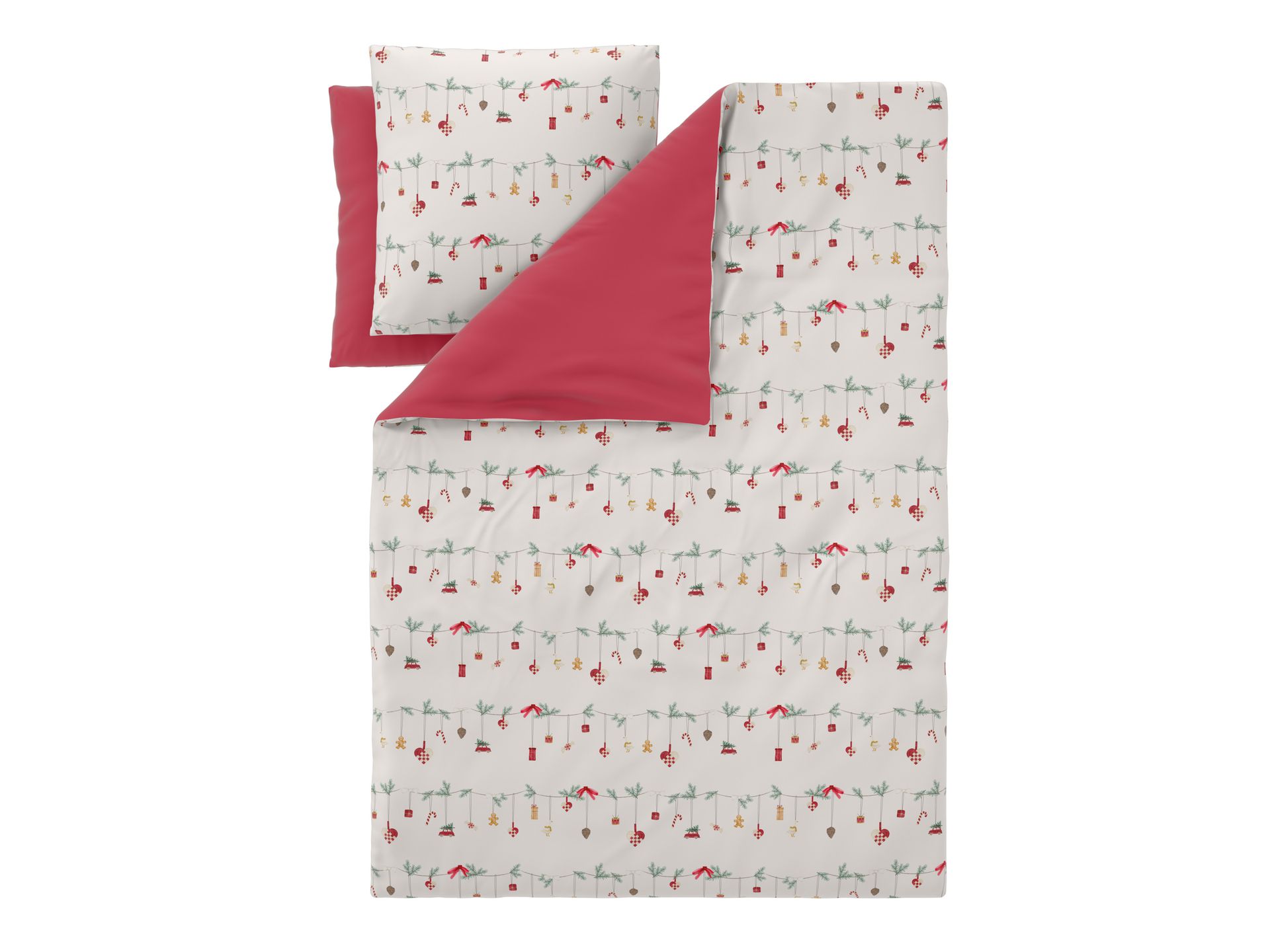 LIVARNO® Pościel z mikrowłókna satynowego, 160 x 200 cm (Garland)