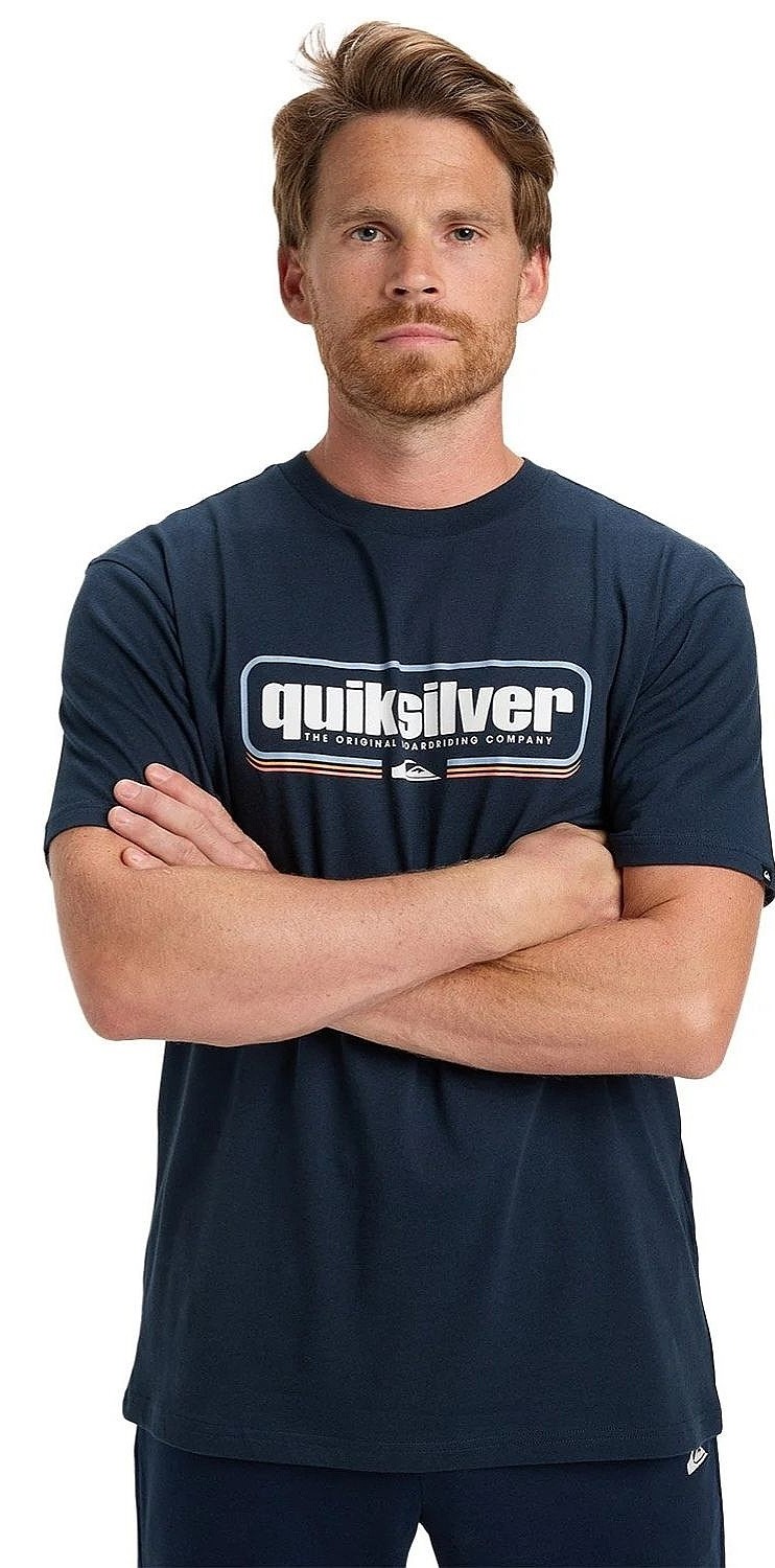 t-shirt QUIKSILVER BOX SHAPED DARK NAVY