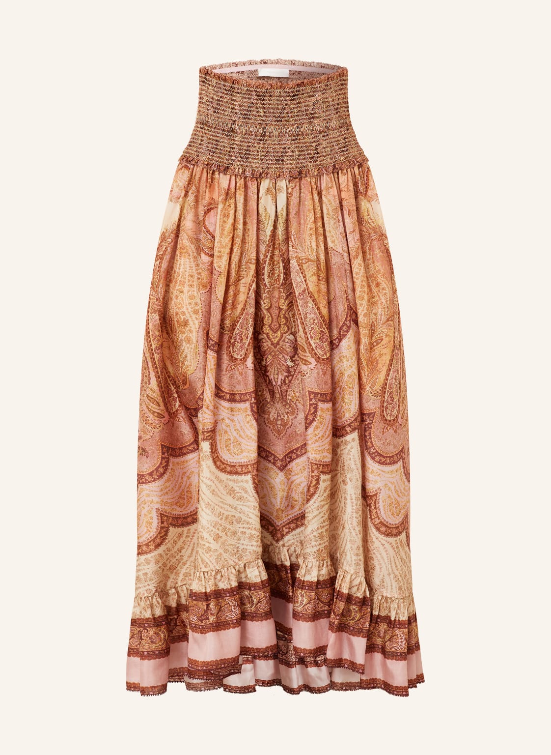 Zimmermann Jedwabna Spódnica Wanderlust rot