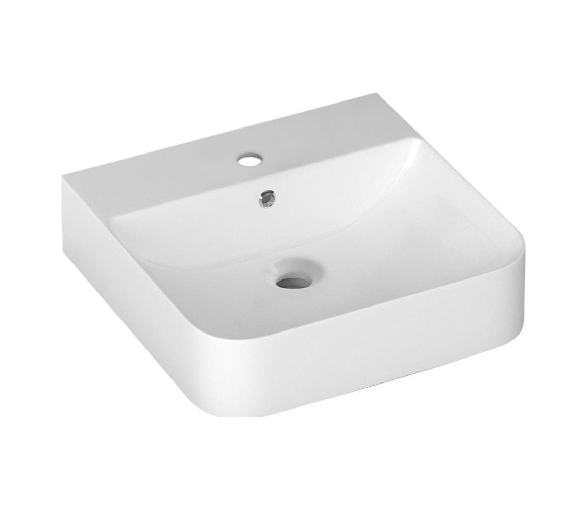 Isvea SOTT AQUA umywalka 51x50 cm wisząca/nablatowa 10SQ51051