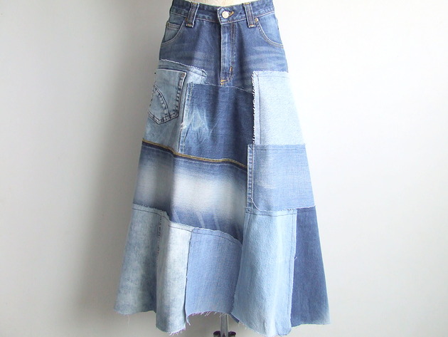 Długa patchworkowa spódnica r.40/42