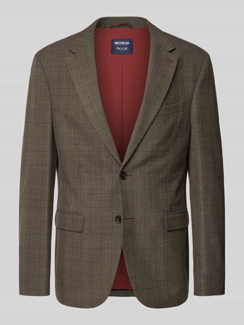 Marynarka na 2 guziki o kroju slim fit z kieszenią z patką