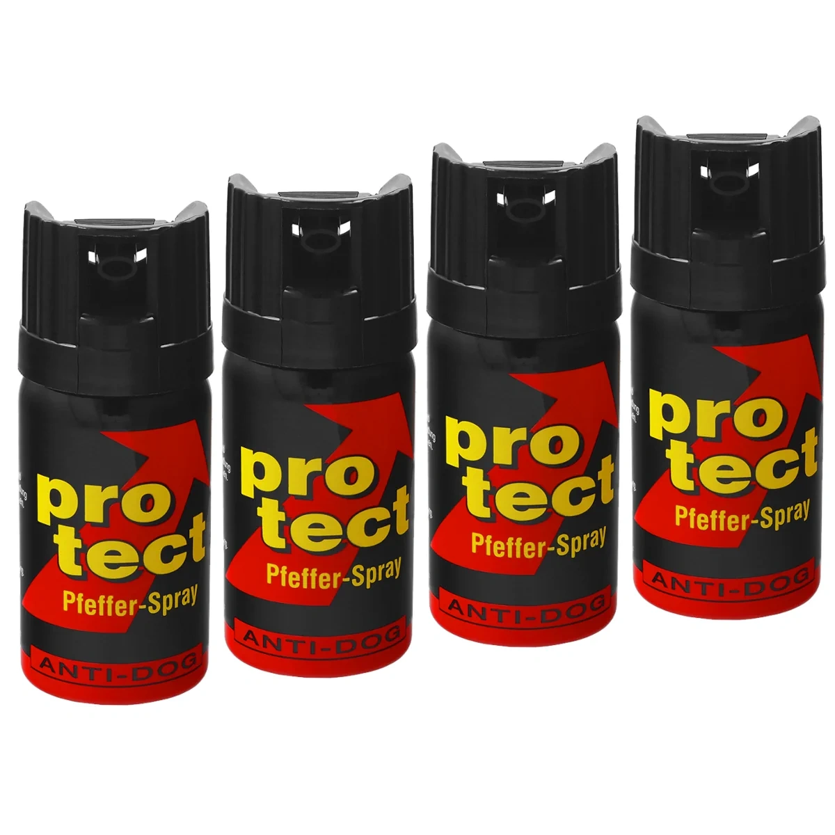 4x Gaz pieprzowy KKS ProTect Set 40ml, Cone (4x01440-C)