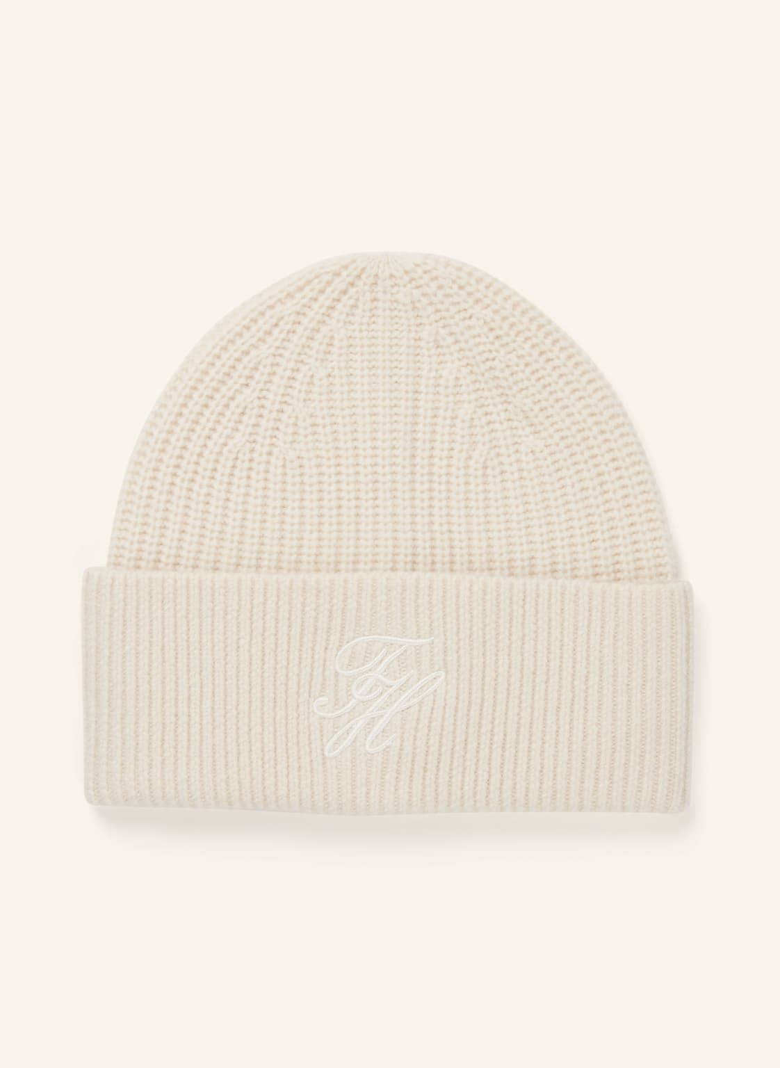 Tommy Hilfiger Czapka Z Kaszmiru beige