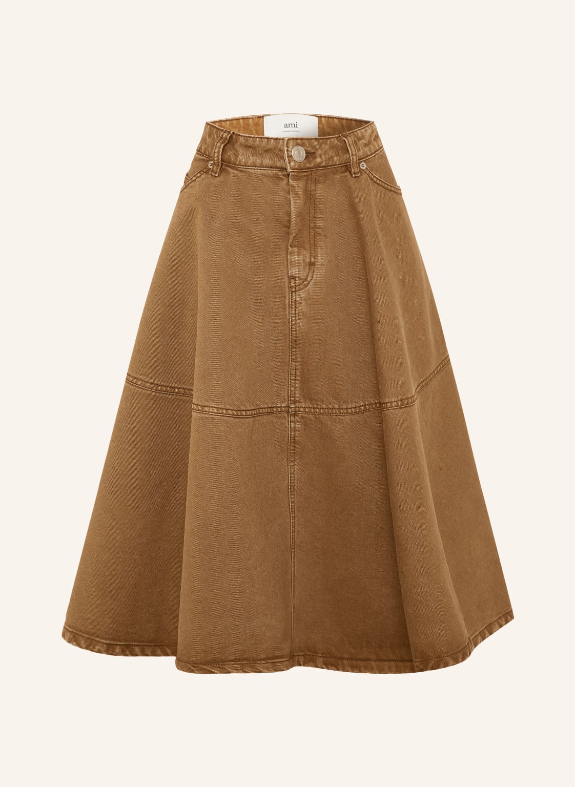 Ami Paris Spódnica Jeansowa braun