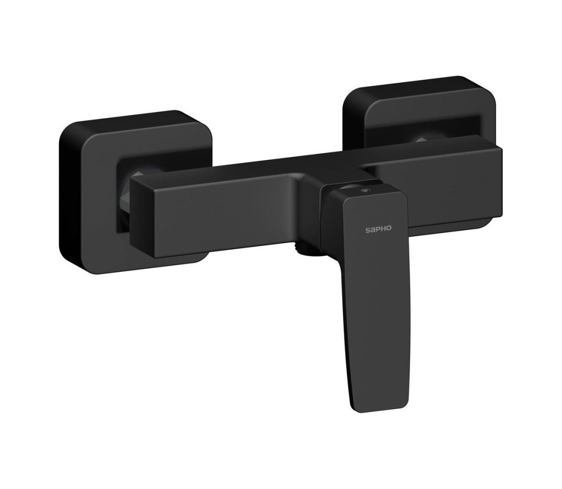 Sapho - Bateria prysznicowa TURSI matowa czerń