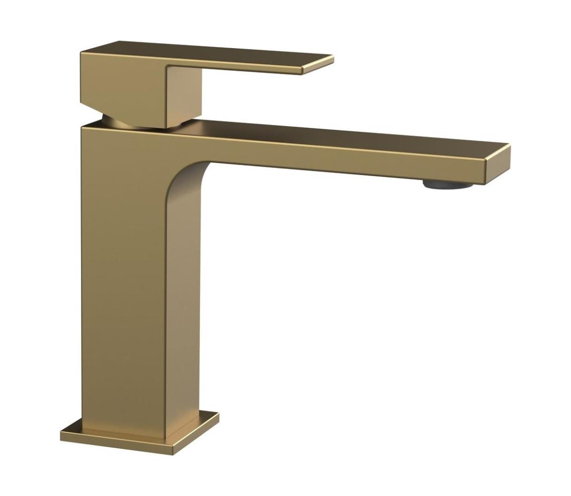 Sapho - Bateria umywalkowa CUBEMIX 15 cm matowe złoto