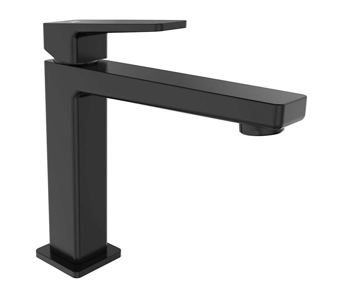 Sapho - Bateria umywalkowa TURSI 19 cm czarny mat