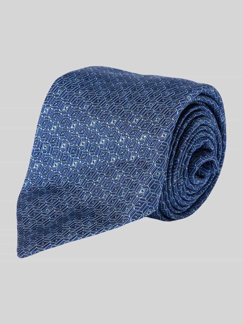 Krawat z mieszanki jedwabiu i bawełny model ‘Ticino’