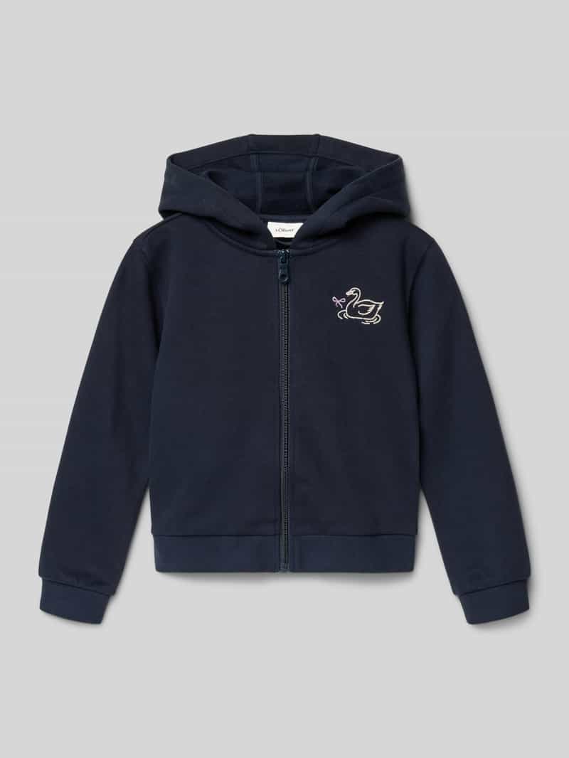 Bluza rozpinana o kroju regular fit z mieszanki bawełny