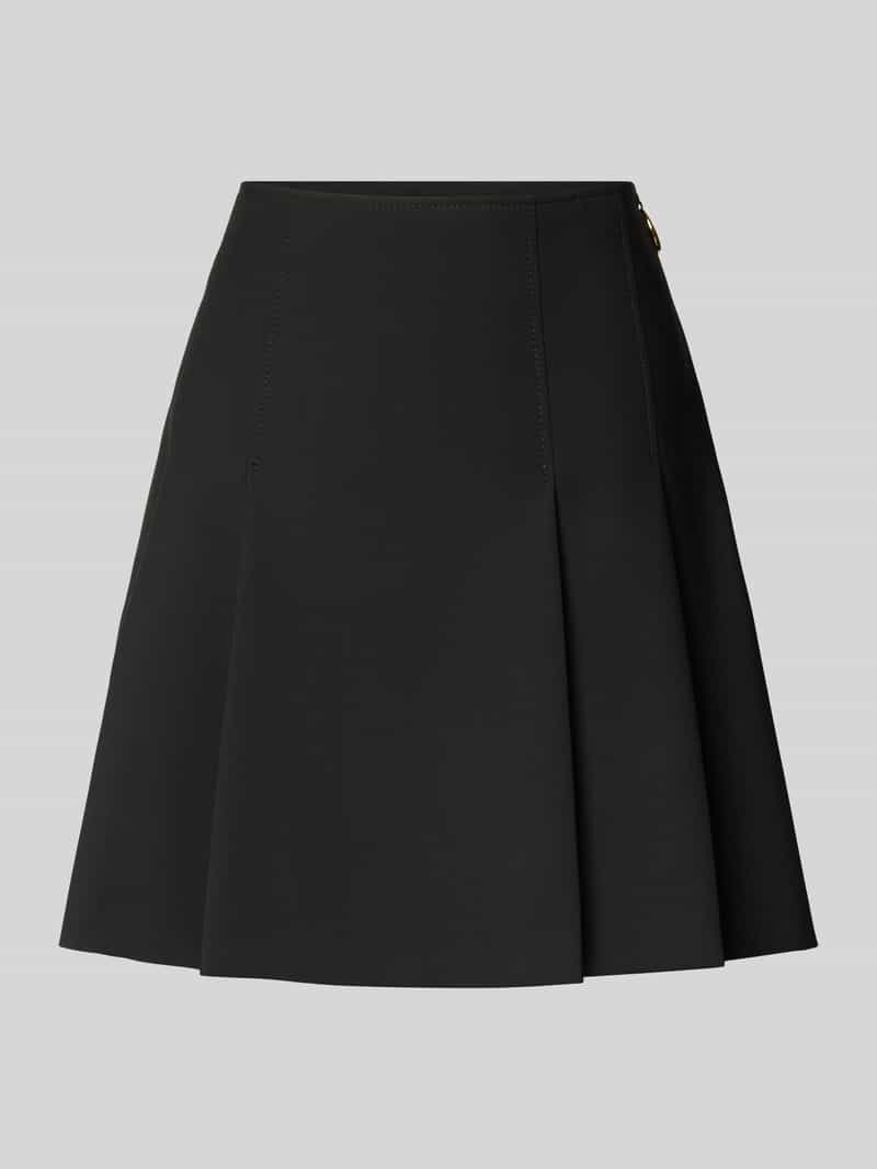 Spódnica plisowana o linii A z zamkiem błyskawicznym z logo model ‘ROBALLO’