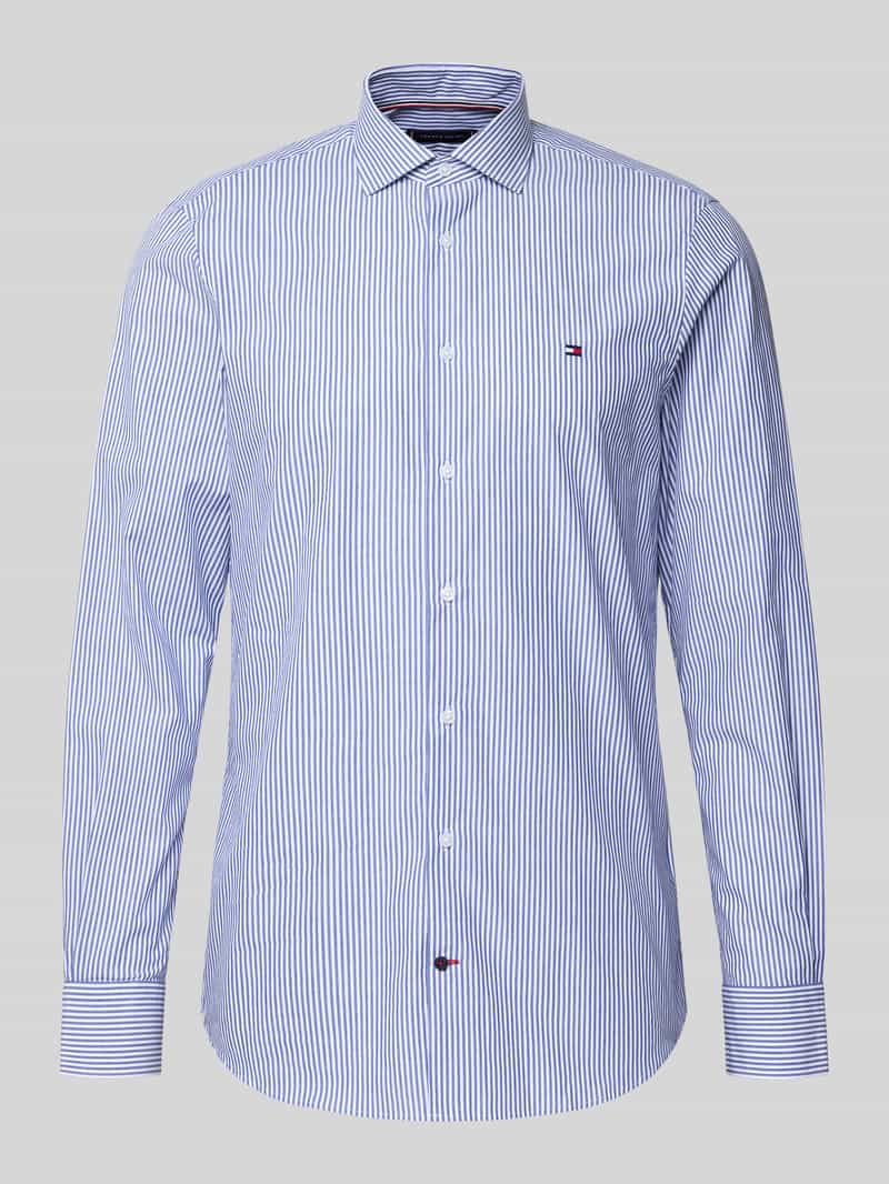 Koszula biznesowa o kroju slim fit z czystej bawełny