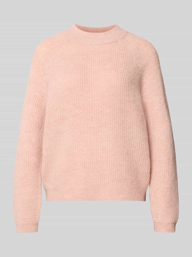 Sweter z dzianiny o kroju comfort fit z półgolfem model ‘JESS’