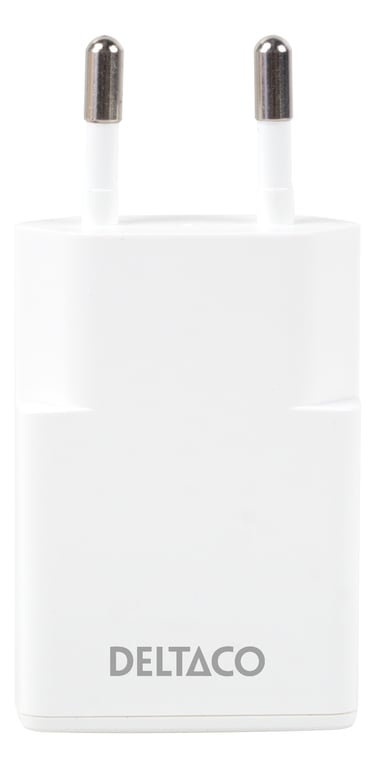 Deltaco USBC-AC156 ładowarka do urządzeń przenośnych Uniwersalne Biały Prąd przemienny Szybkie ładowanie Wewnętrzna